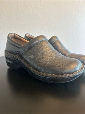 b.o.c. Black Leather Slip-On Loafers